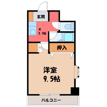 東宿郷駅 徒歩3分 7階の物件間取画像